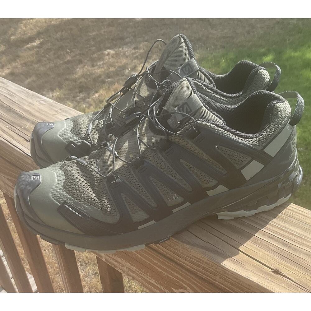 Salomon Men’s Trail Running Shoes XA PRO 3D Size 12.5 Ortholite Green - Picture 5 of 16